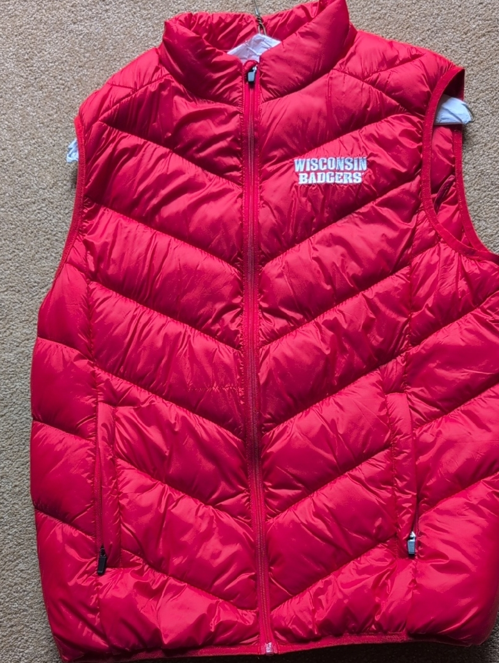 Wisconsin Badgers Puffer Vest Size Large